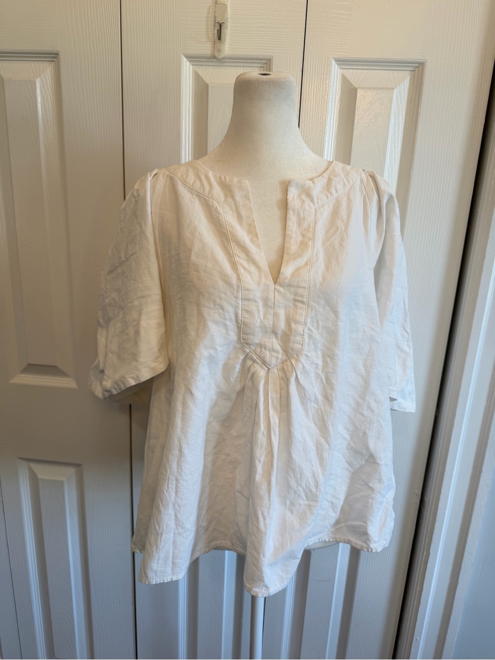 Tuckernuck Pomander Place Finley Flutter Sleeve Top White Size Small